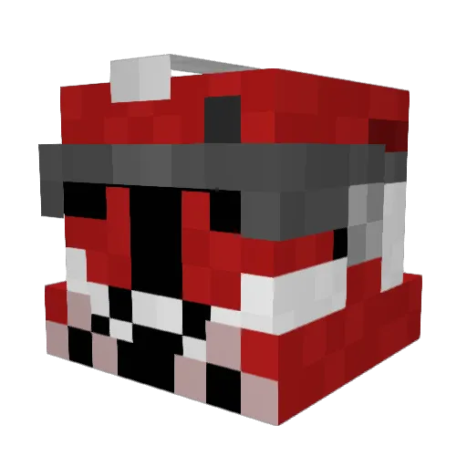 TooThicTwoQuit Minecraft avatar head, 3D render