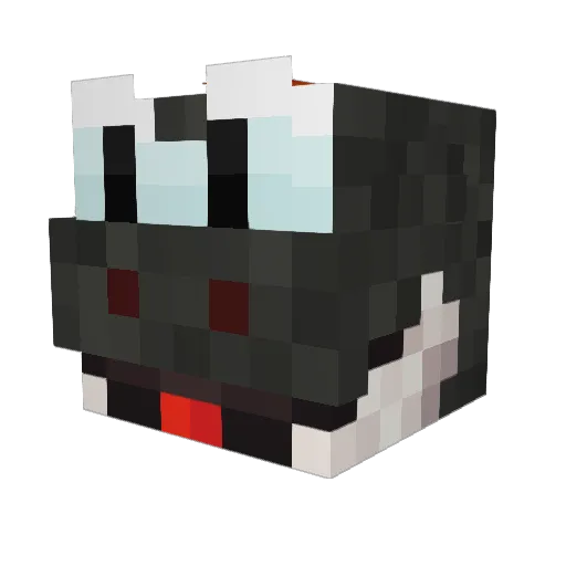 TooThik Minecraft avatar head, 3D render