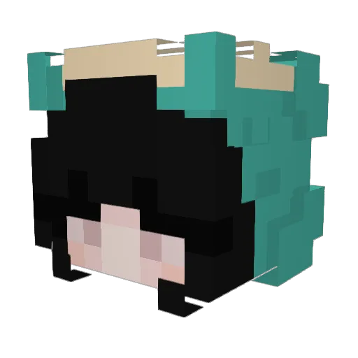 TooYuL Minecraft avatar head, 3D render