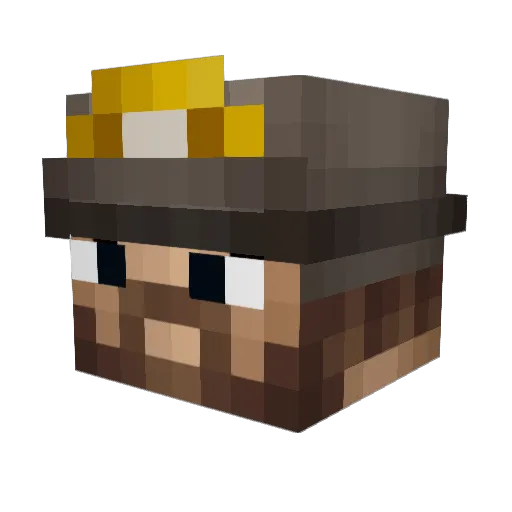 Toober24 Minecraft avatar head, 3D render