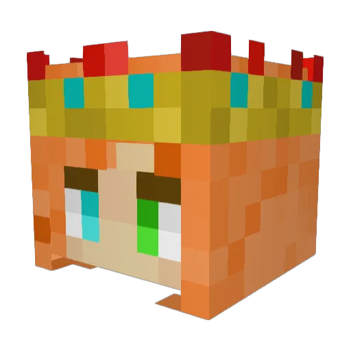 ToodamnfreshV2 Minecraft avatar head, 3D render