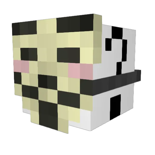 Toodelat Minecraft avatar head, 3D render