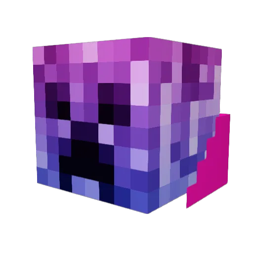 Toodlace Minecraft avatar head, 3D render