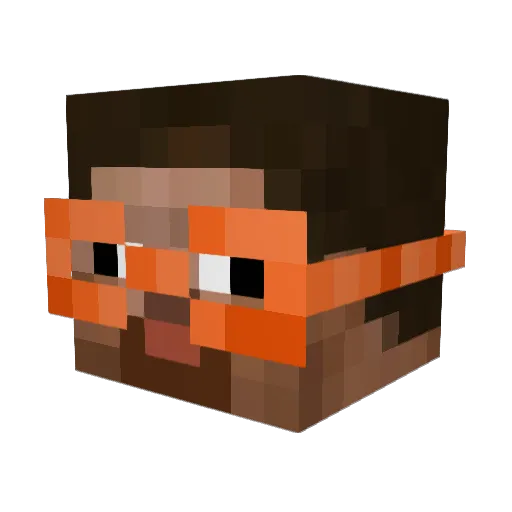 ToodyBooty Minecraft avatar head, 3D render