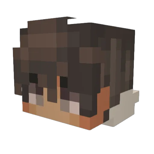 Tookieman639 Minecraft avatar head, 3D render