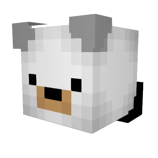 Toolfree_Builder Minecraft avatar head, 3D render