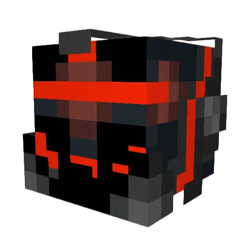 Toolunit Minecraft avatar head, 3D render