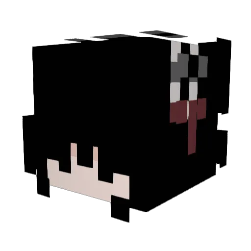 Toomboy Minecraft avatar head, 3D render
