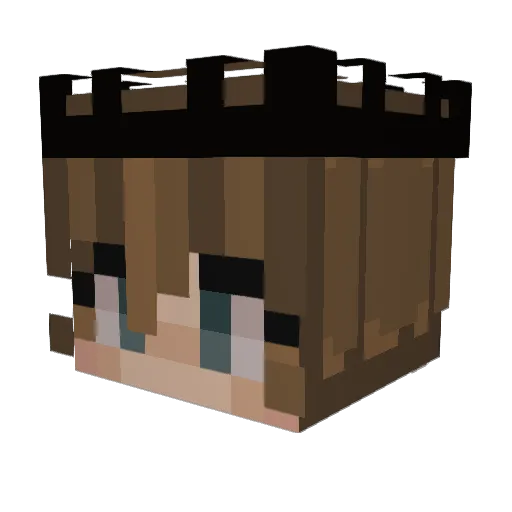 Toomcull Minecraft avatar head, 3D render