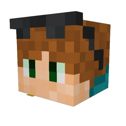 Toommaa Minecraft avatar head, 3D render