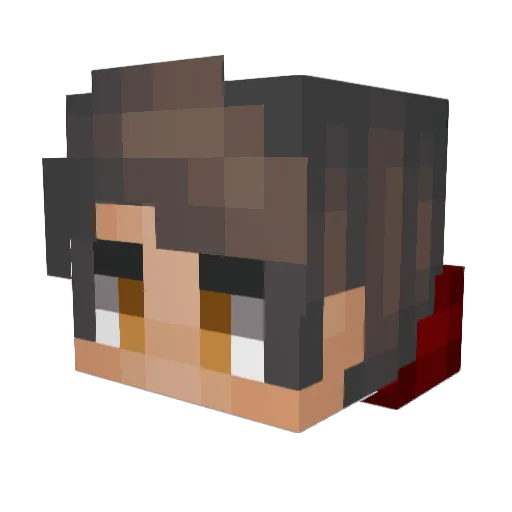 Toompie Minecraft avatar head, 3D render