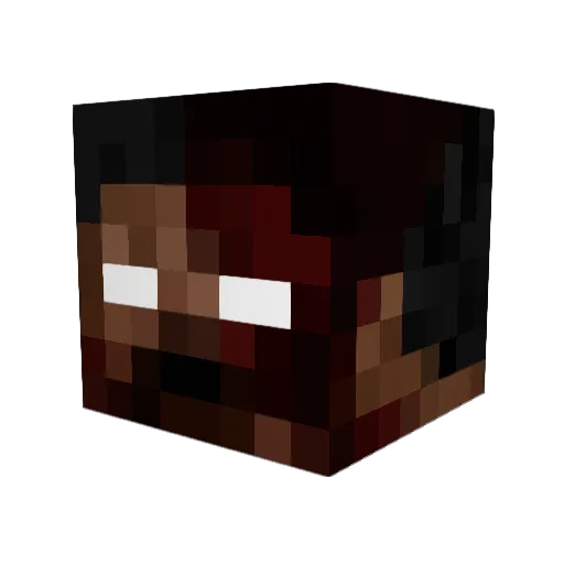 ToonBolt Minecraft avatar head, 3D render