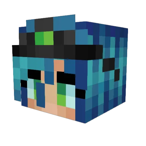 ToonG2019 Minecraft avatar head, 3D render