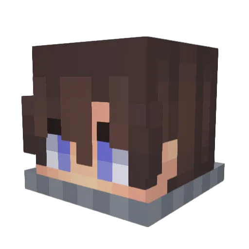 Toon_VM Minecraft avatar head, 3D render