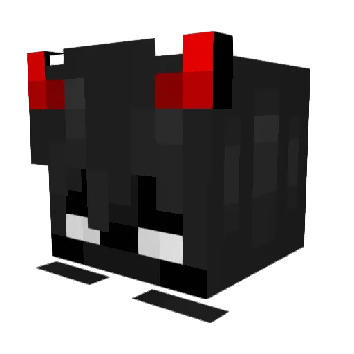Toonix08 Minecraft avatar head, 3D render