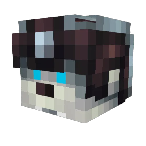 Toonmasta Minecraft avatar head, 3D render