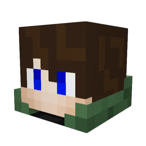 ToonyLoo Minecraft avatar head, 3D render
