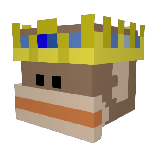 Tooommy Minecraft avatar head, 3D render