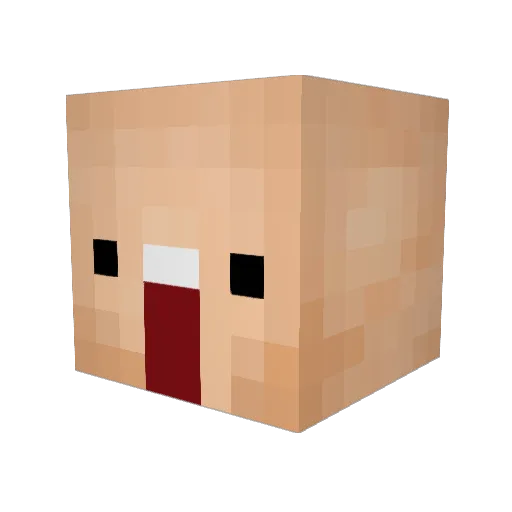ToooodeBaumarkt Minecraft avatar head, 3D render