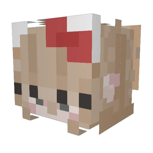 Tooooooi Minecraft avatar head, 3D render