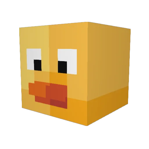 Toorlexa Minecraft avatar head, 3D render