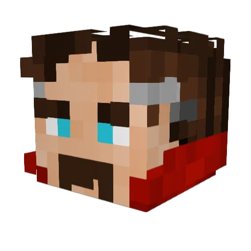 Toos32 Minecraft avatar head, 3D render