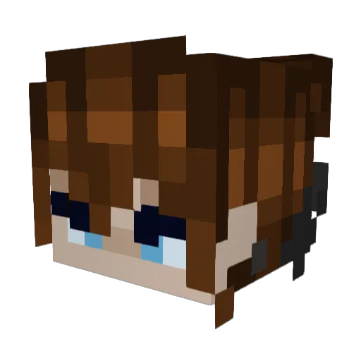 Tooth__ Minecraft avatar head, 3D render