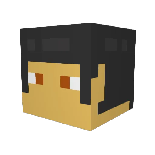 Toothaches Minecraft avatar head, 3D render