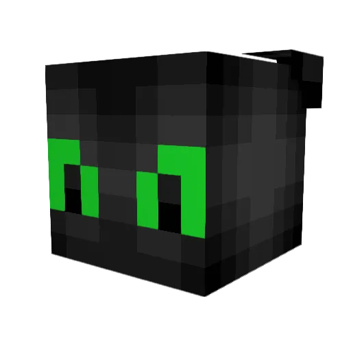 Toothless490 Minecraft avatar head, 3D render