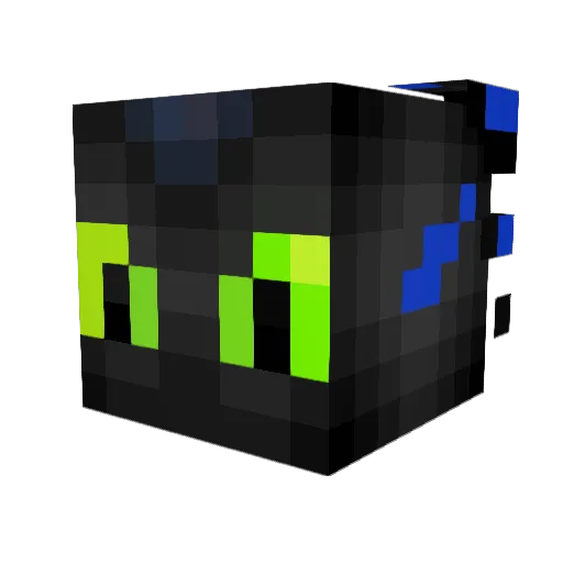 Toothlxss Minecraft avatar head, 3D render