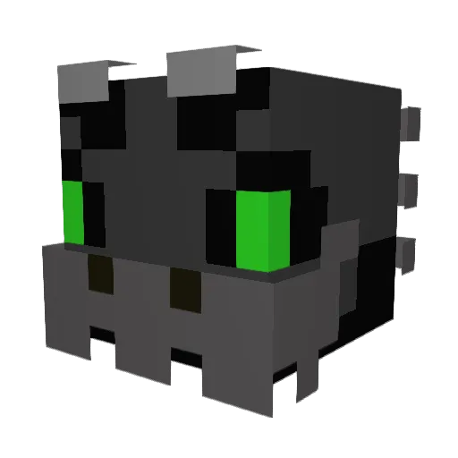 Toothpastey Minecraft avatar head, 3D render