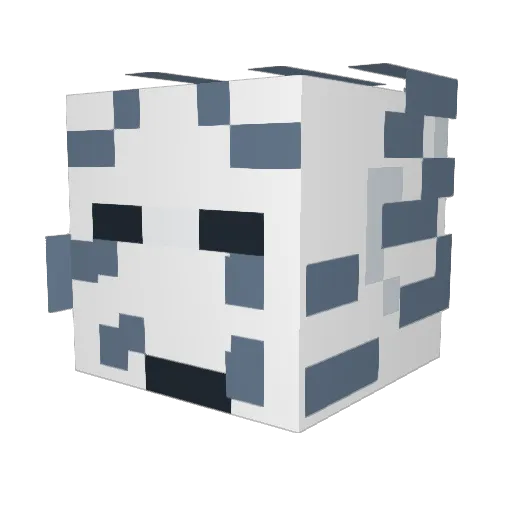 Toothpickler Minecraft avatar head, 3D render