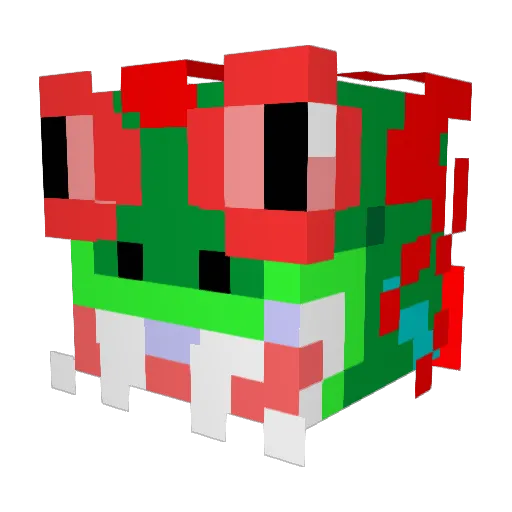 TootieChicken Minecraft avatar head, 3D render