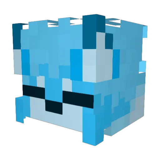 TootieFritty Minecraft avatar head, 3D render