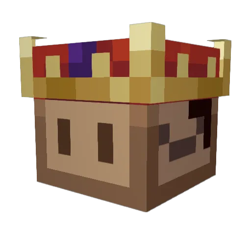 TootleGod Minecraft avatar head, 3D render