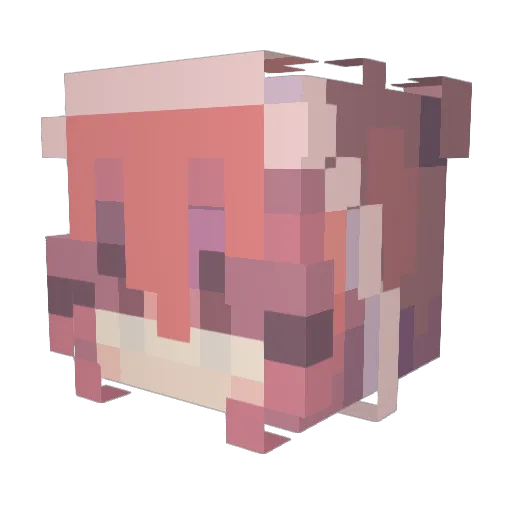 TootsiBear Minecraft avatar head, 3D render
