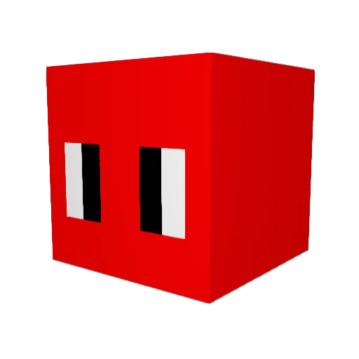 Toozap Minecraft avatar head, 3D render
