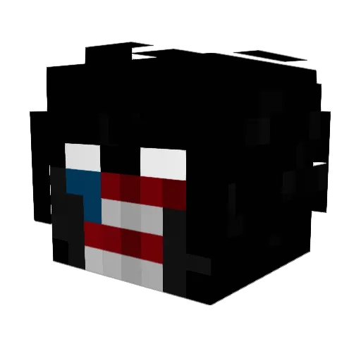 Top10Randy Minecraft avatar head, 3D render
