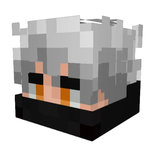 Top1_Masno Minecraft avatar head, 3D render