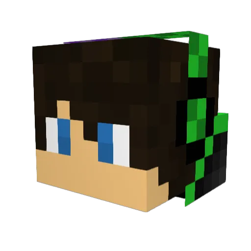 Top4ik9 Minecraft avatar head, 3D render