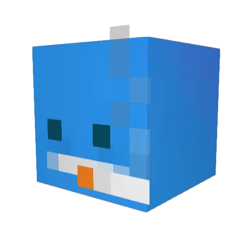 Top5BonsaiTrees Minecraft avatar head, 3D render
