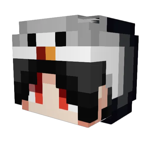 TopArang Minecraft avatar head, 3D render