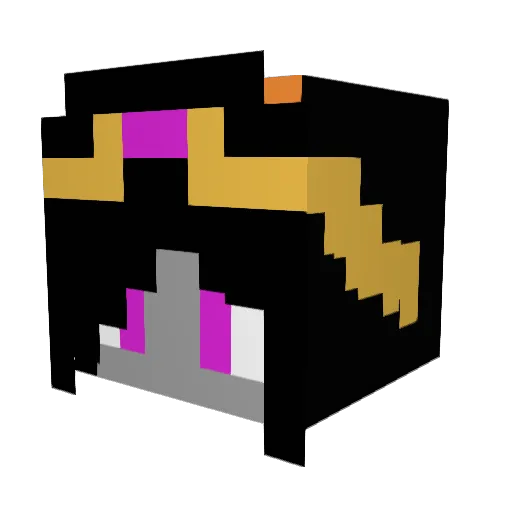 TopCat1010 Minecraft avatar head, 3D render