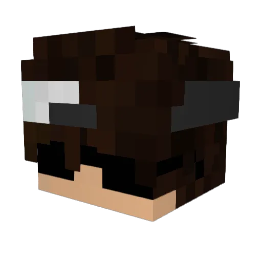 TopCheater Minecraft avatar head, 3D render