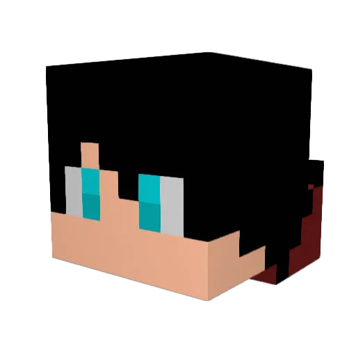 TopChef187 Minecraft avatar head, 3D render