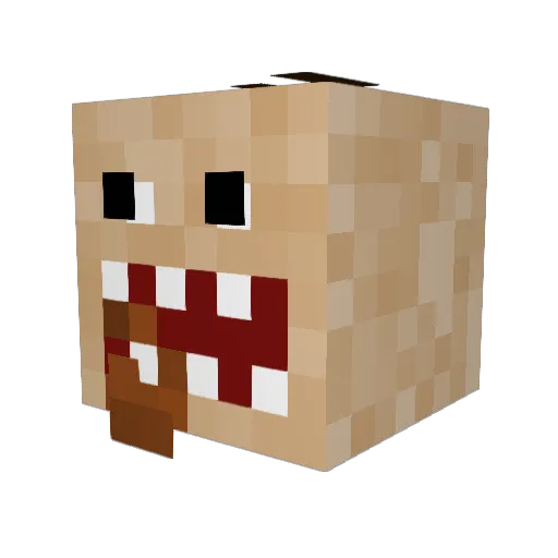 TopGee69420 Minecraft avatar head, 3D render