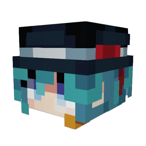 TopGun_787 Minecraft avatar head, 3D render