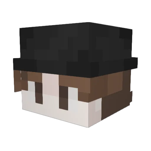 TopHatGAMING8209 Minecraft avatar head, 3D render