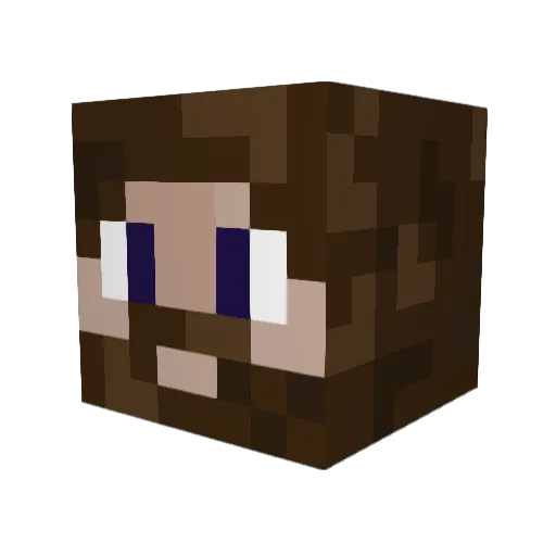 TopHatPanda02 Minecraft avatar head, 3D render