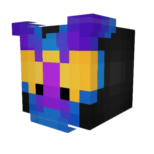 TopHatter6 Minecraft avatar head, 3D render